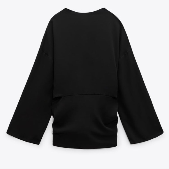 Zara Asymmetric Flowy Top - Picture 9 of 10